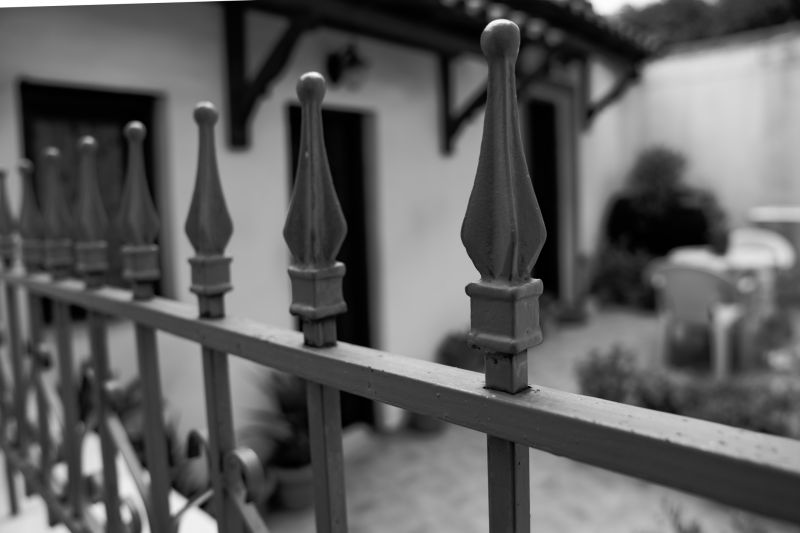 Wrought Iron Fence Installation detail